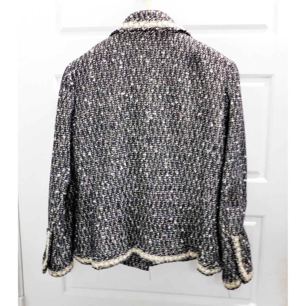 CHANEL 05A Black White Tweed Blazer Jacket M3044 P26325V16317 sz 40 US 8 - Picture 2 of 7